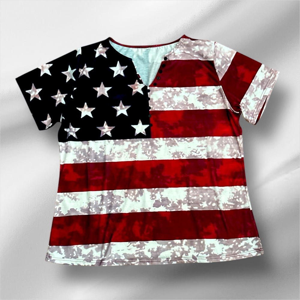 American Flag Women's Blouse